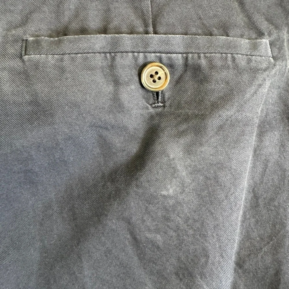 Brooks Brothers 1818 Fitzgerald Navy Blue Cotton Chino Pants Mens 35x30
